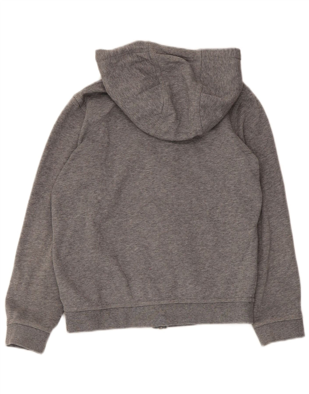 Nike Boys Zip Hoodie Sweater 10-11 Years Grey Cotton