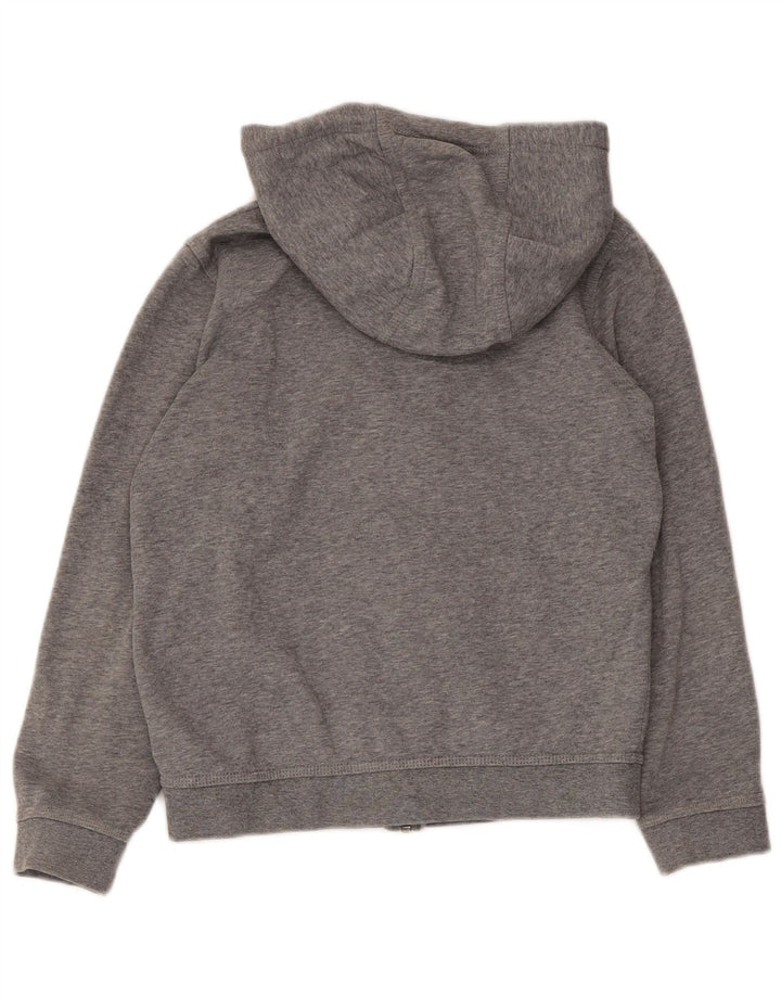 Nike Boys Zip Hoodie Sweater 10-11 Years Grey Cotton