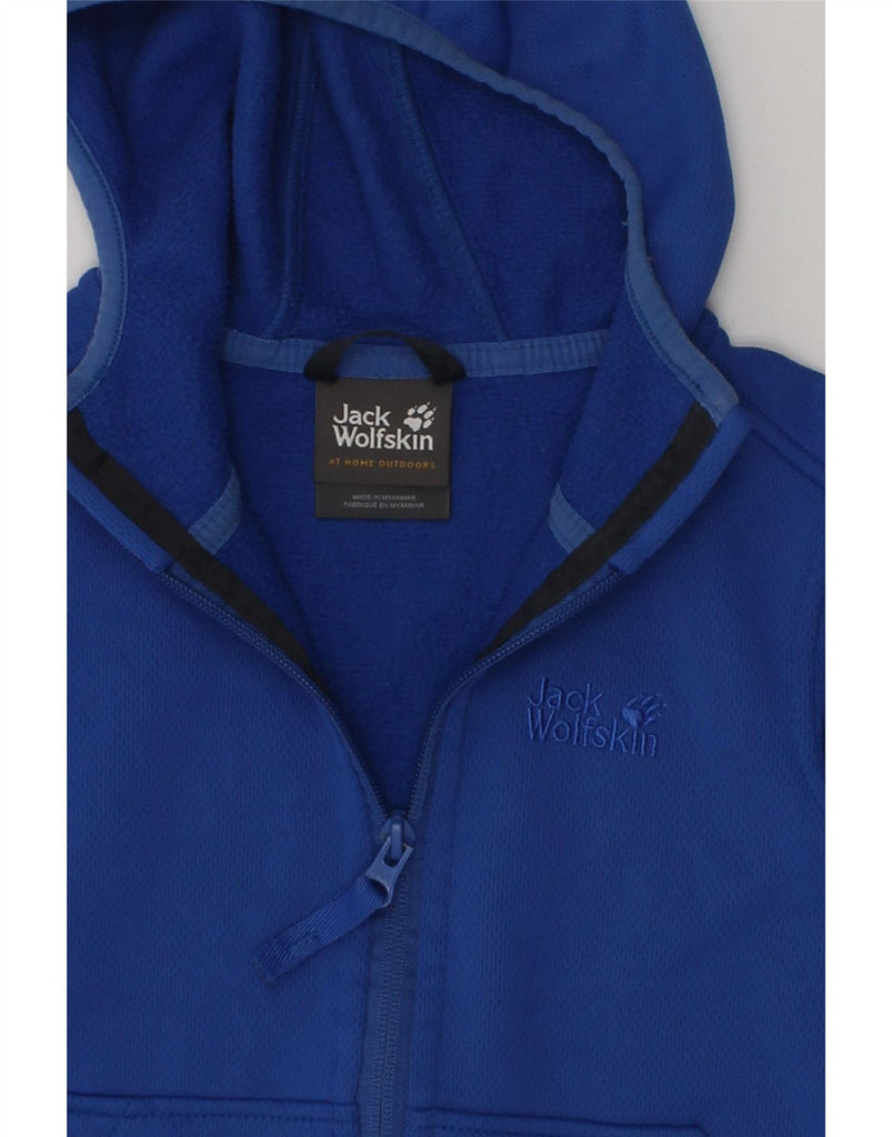 JACK WOLFSKIN Boys Zip Hoodie Sweater 5-6 Years Blue Polyester | Vintage Jack Wolfskin | Thrift | Second-Hand Jack Wolfskin | Used Clothing | Messina Hembry 