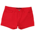 Calvin Klein Womens Denim Shorts W26 Small Red Cotton