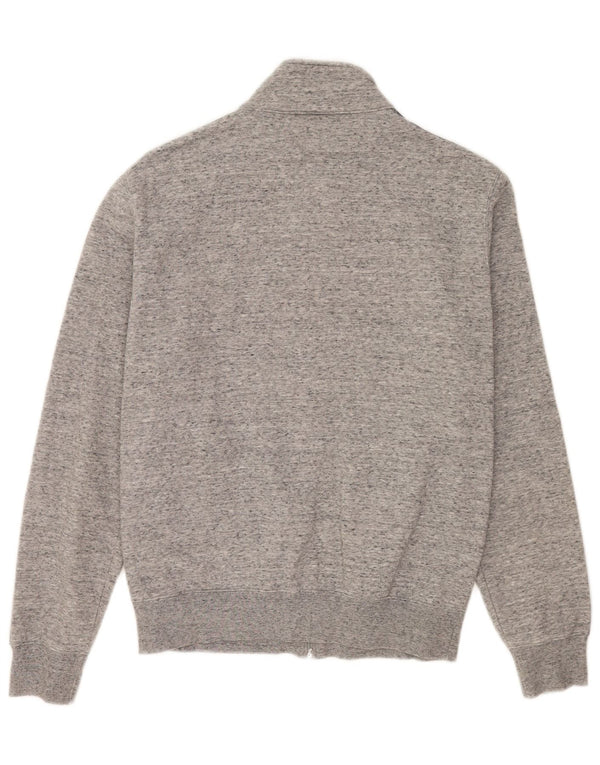 Champion Mens Graphic Tracksuit Top Jacket Medium Grey Flecked Cotton