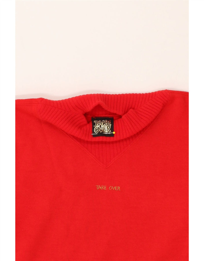 VINTAGE Womens Turtle Neck Jumper Sweater UK 12 Medium Red | Vintage Vintage | Thrift | Second-Hand Vintage | Used Clothing | Messina Hembry 