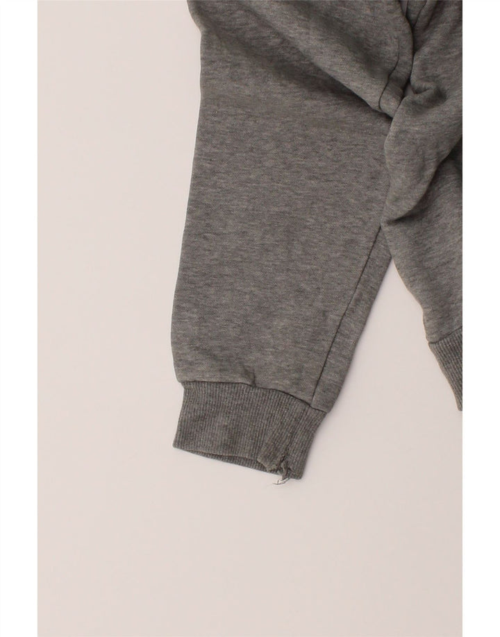 PUMA Mens Graphic Zip Hoodie Sweater Medium Grey Cotton Vintage Puma and Second-Hand Puma from Messina Hembry 