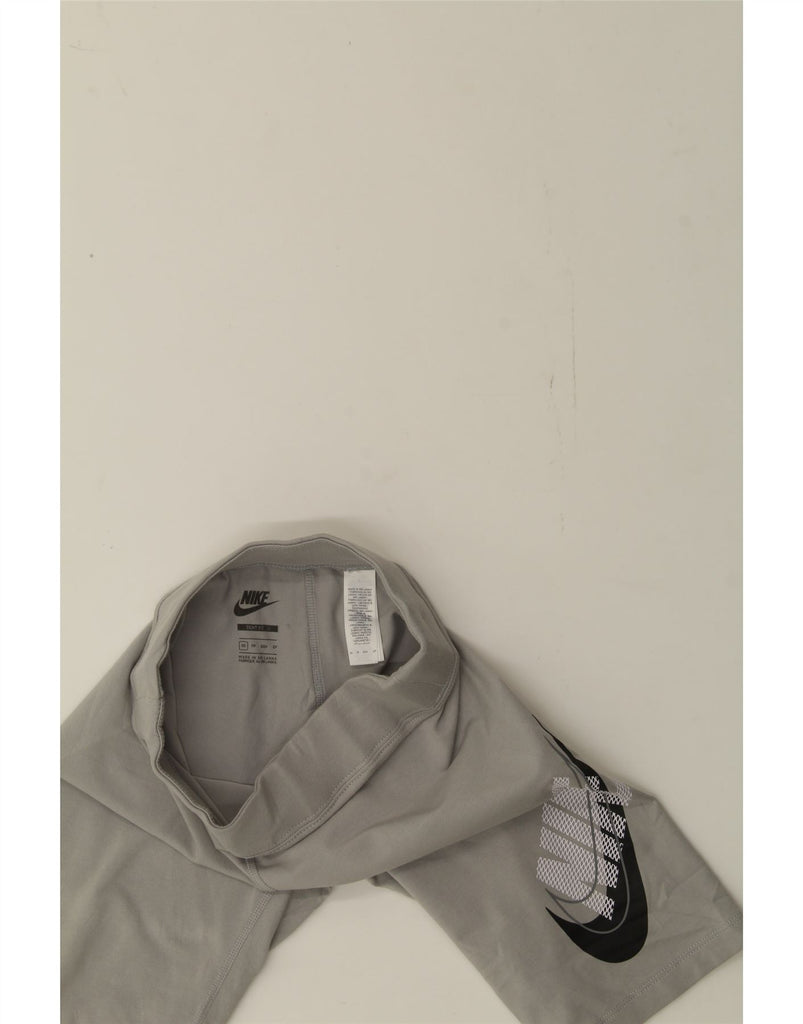 NIKE Womens Tight Fit Graphic Sport Shorts UK 6 XS  Grey Cotton Vintage Nike and Second-Hand Nike from Messina Hembry 