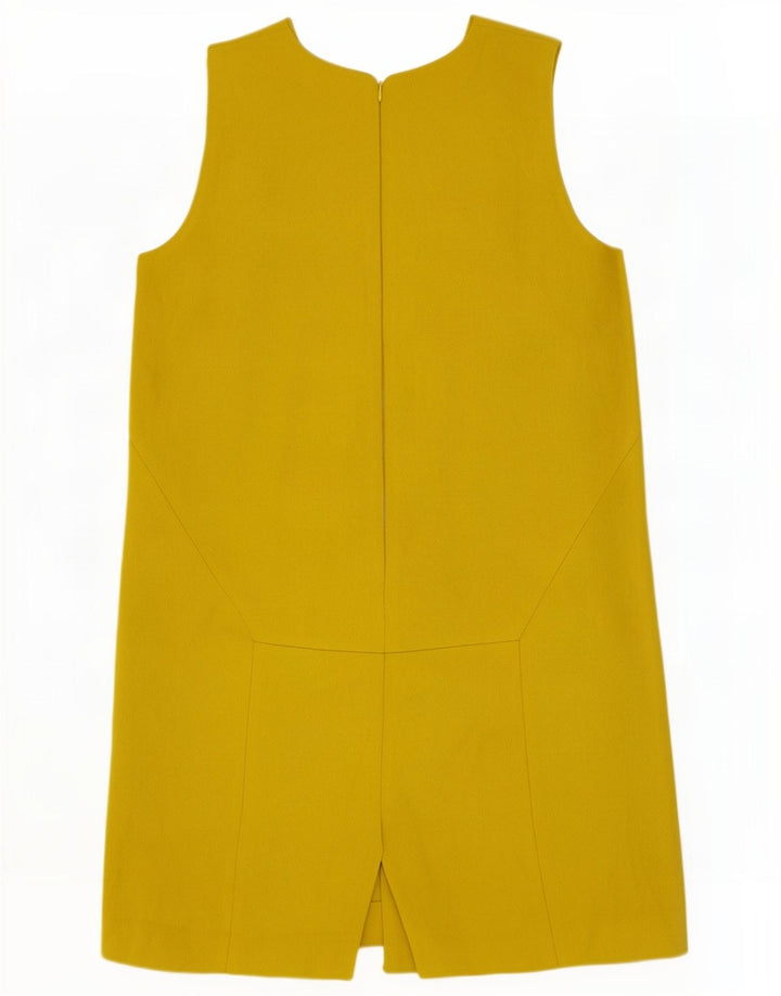 Cos Womens Sleeveless Shift Dress IT 42 Medium Yellow