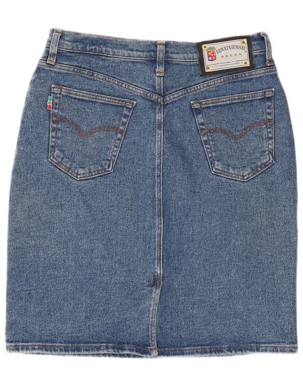 Armata Di Mare Womens Denim Skirt W32 Large Blue
