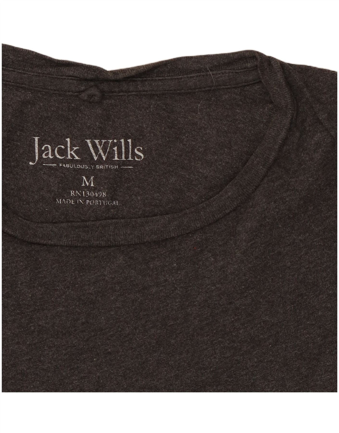 Jack Wills Mens T-Shirt Top Medium Grey Cotton