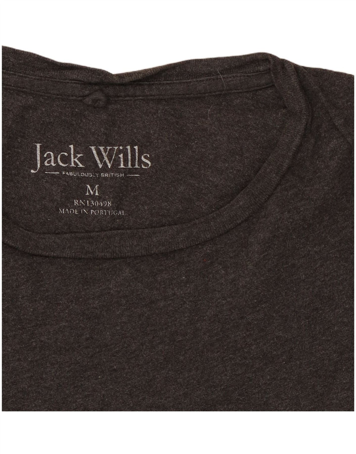 Jack Wills Mens T-Shirt Top Medium Grey Cotton