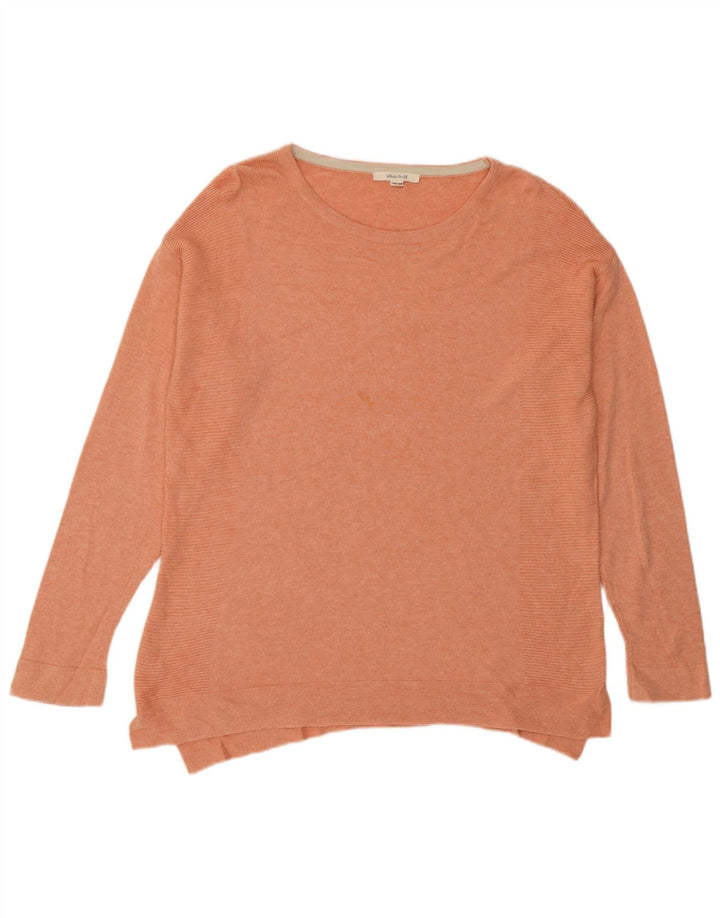 White Stuff Womens Oversized Crew Neck Jumper Sweater UK 10 Small Pink