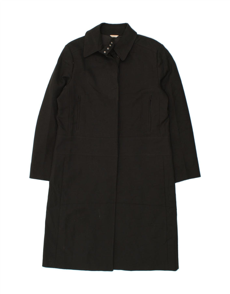 STEFANEL Womens Overcoat IT 48 XL Black Polyester Vintage Stefanel and Second-Hand Stefanel from Messina Hembry 
