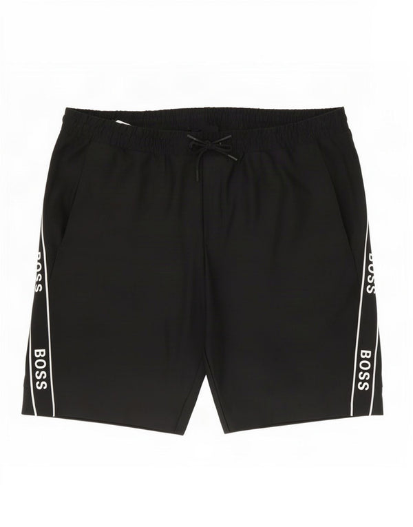 Hugo Boss Mens Graphic Swimming Shorts 3XL Black Polyester