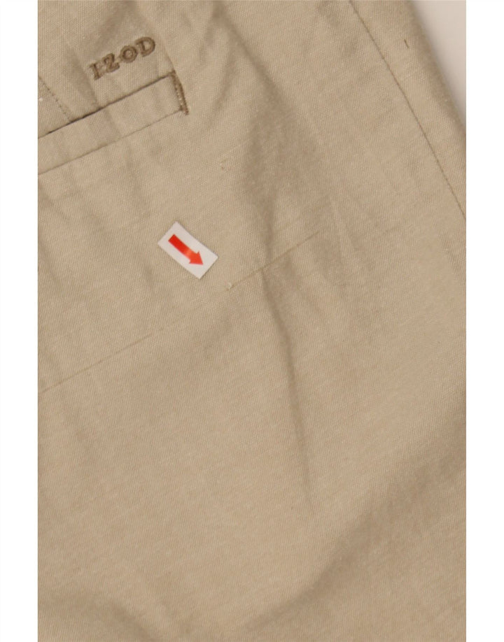 IZOD Mens Chino Shorts W40 XL Beige Cotton Vintage Izod and Second-Hand Izod from Messina Hembry 