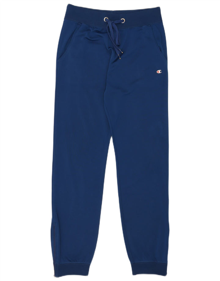 Champion Womens Tracksuit Trousers Joggers UK 10 Small Navy Blue Polyester