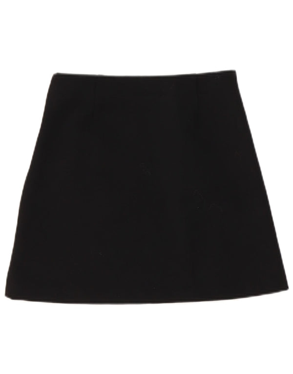 Zara Womens Mini Skirt XS W24 Black Polyester