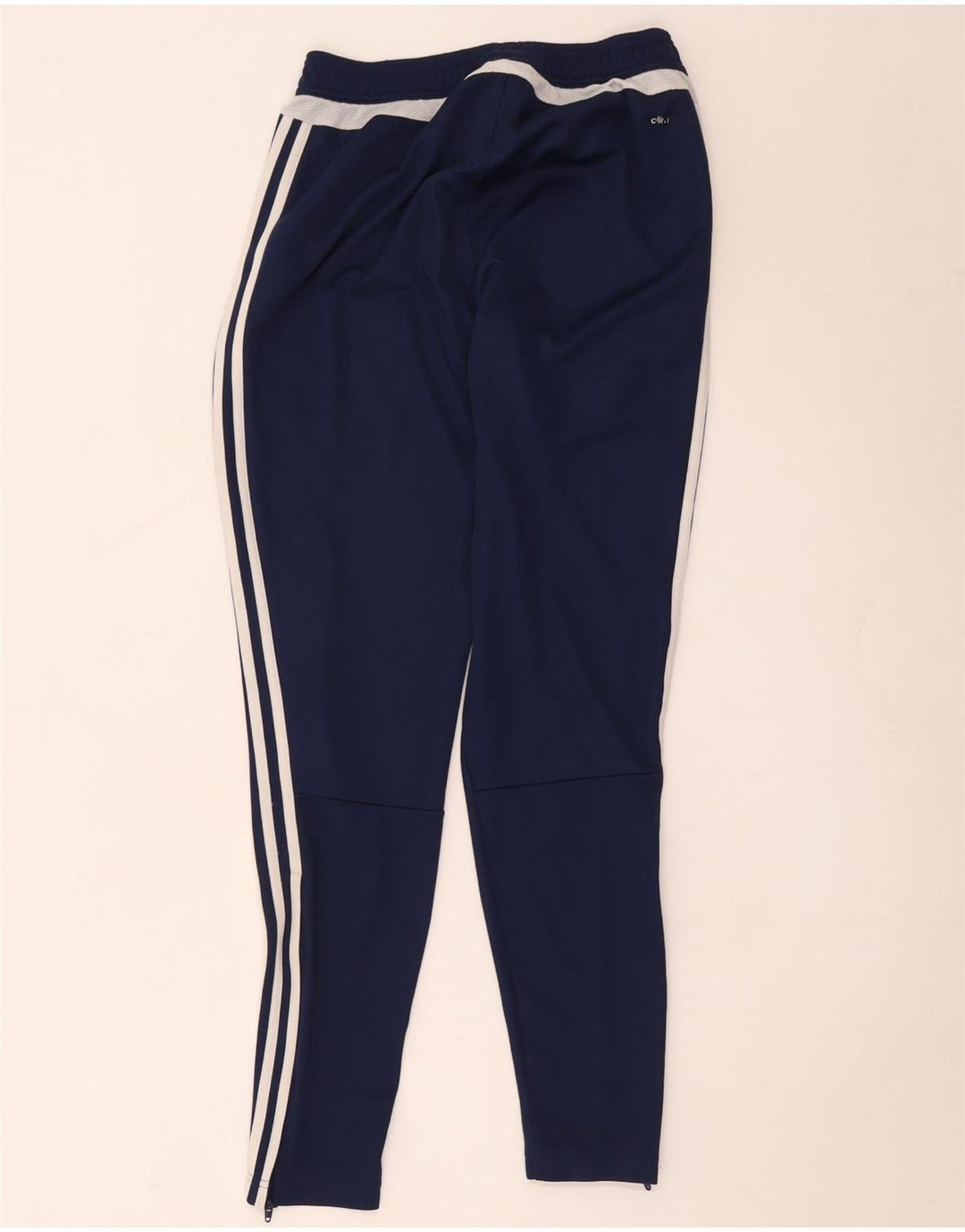 Adidas Mens Climacool Tracksuit Trousers Small Navy Blue Polyester