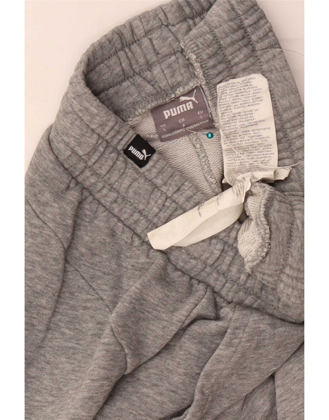 Puma Mens Sport Shorts Large Grey Cotton