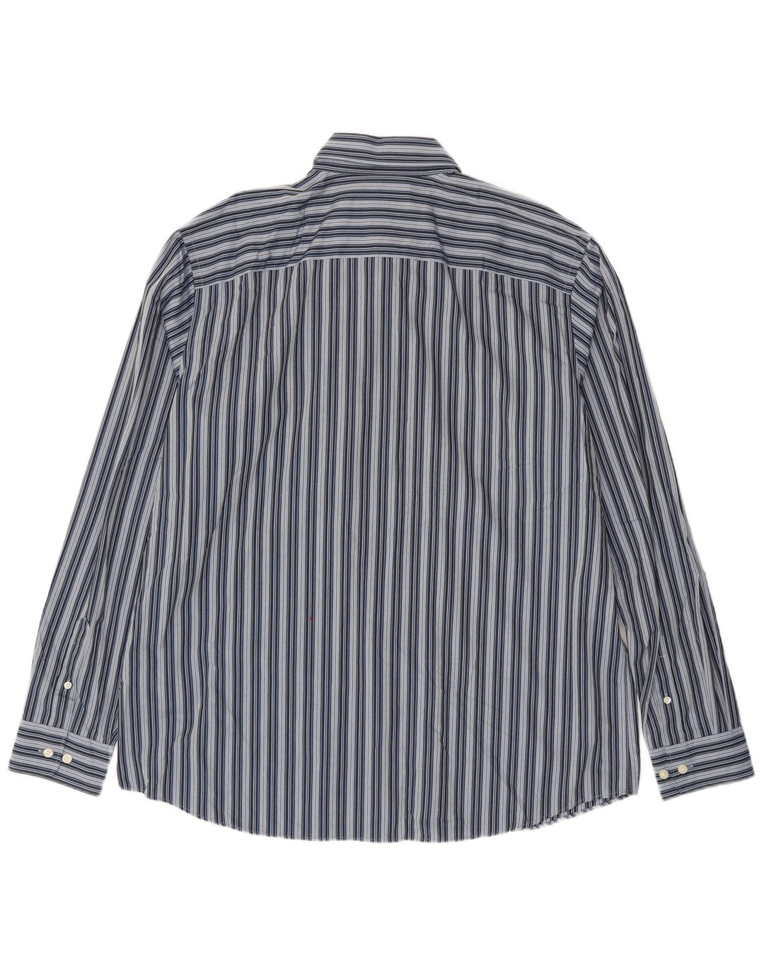 EDDIE BAUER Mens Tall Classic Fit Shirt XL Blue Striped Cotton