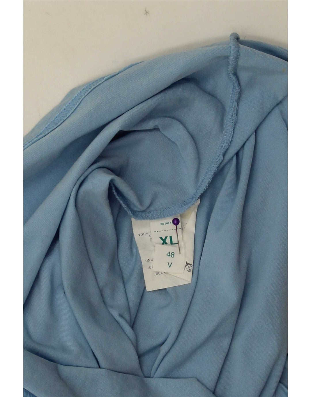 Sergio Tacchini Womens Top Long Sleeve IT 48 XL Blue Polyamide