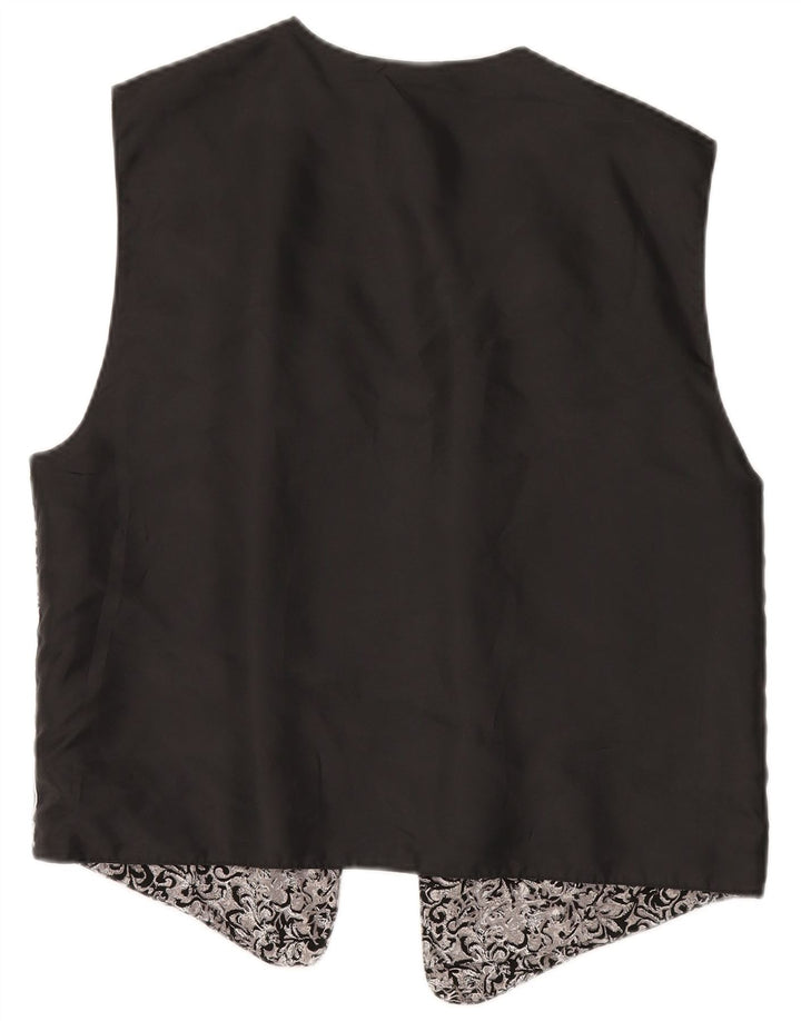 Vintage Womens Waistcoat UK 18 XL  Multicoloured Patchwork Polyester