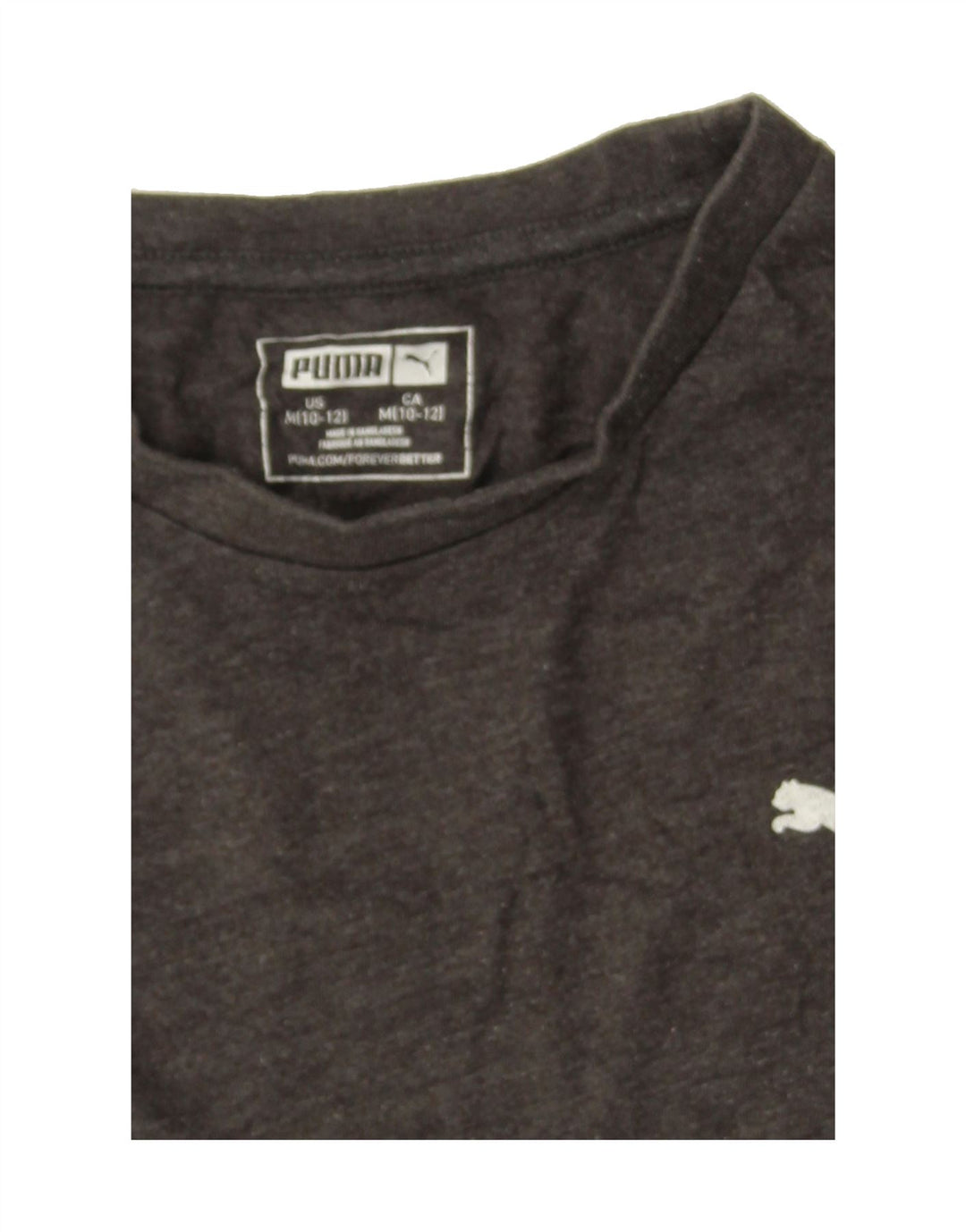 PUMA Boys Graphic Top Long Sleeve 10-11 Years Medium  Grey Cotton Vintage Puma and Second-Hand Puma from Messina Hembry 