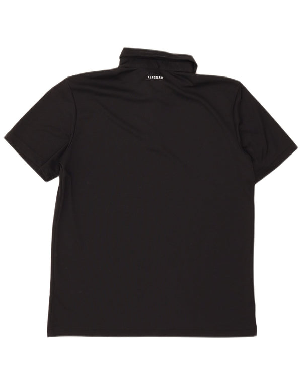 Adidas Mens Aeroready Polo Shirt Medium Black Polyester