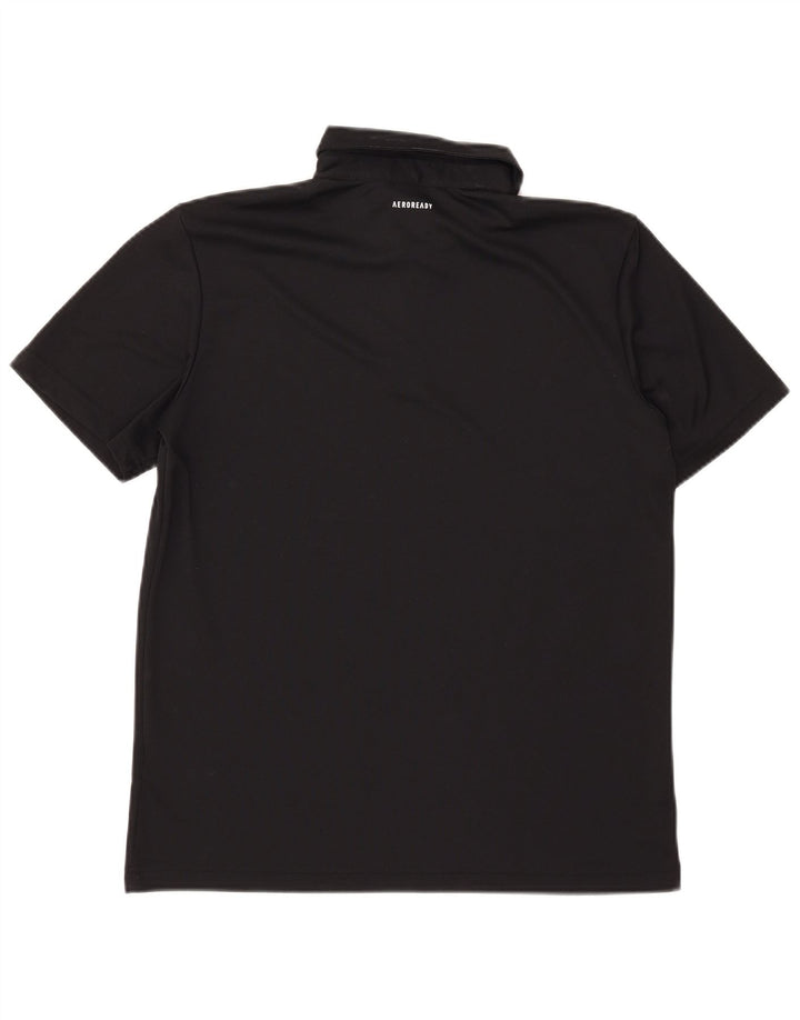 Adidas Mens Aeroready Polo Shirt Medium Black Polyester