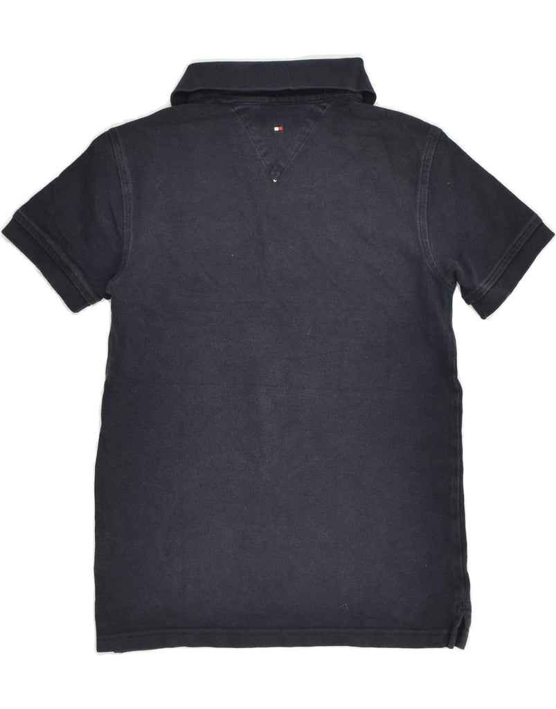 TOMMY HILFIGER Boys Polo Shirt 7-8 Years Black Cotton | Vintage Tommy Hilfiger | Thrift | Second-Hand Tommy Hilfiger | Used Clothing | Messina Hembry 