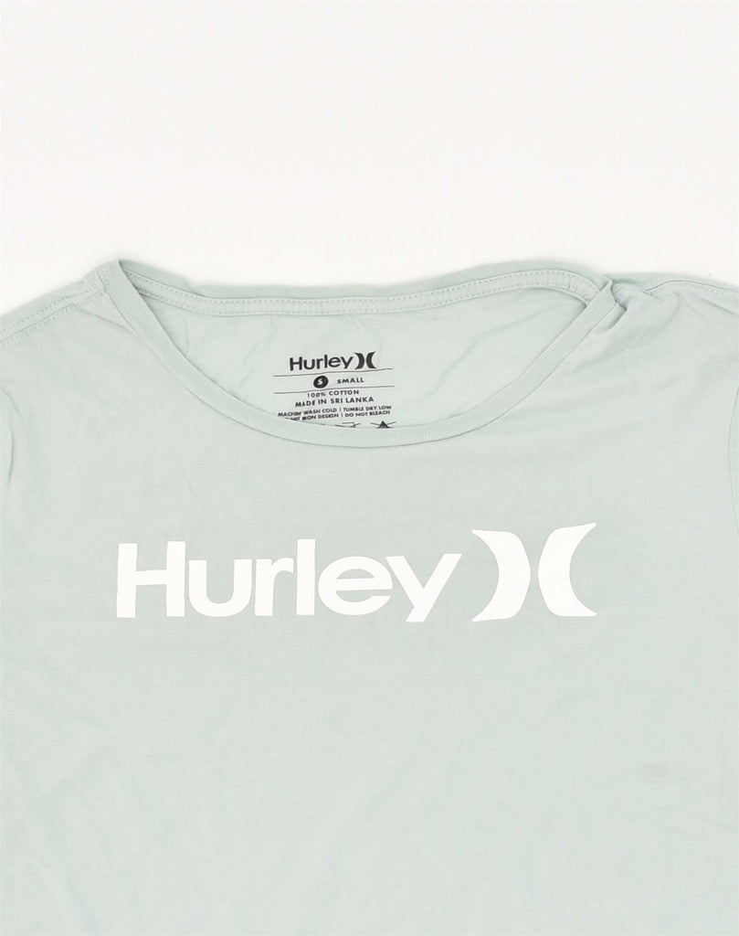 HURLEY Mens Graphic T-Shirt Top Small Blue Cotton | Vintage Hurley | Thrift | Second-Hand Hurley | Used Clothing | Messina Hembry 