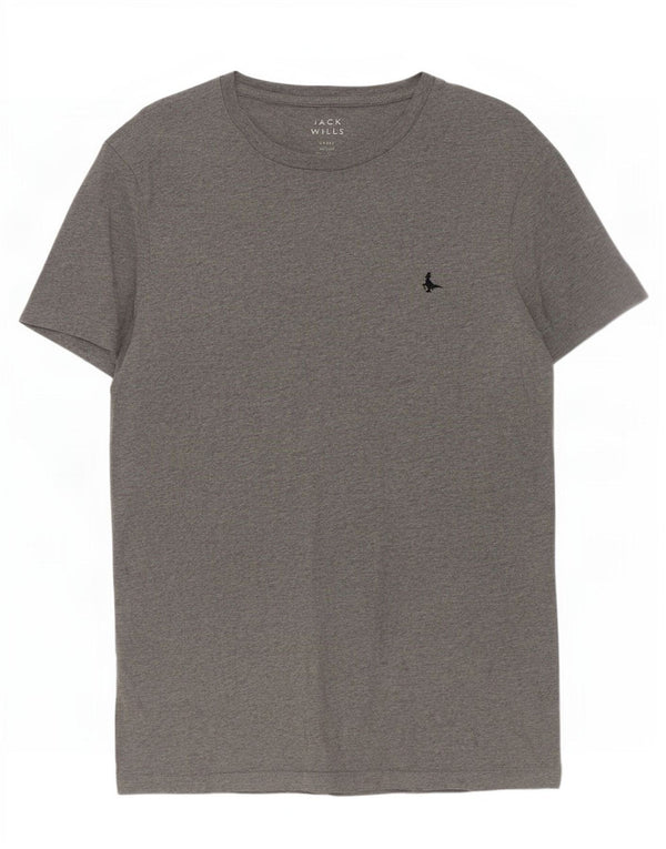 Jack Wills Mens T-Shirt Top Small Grey Flecked