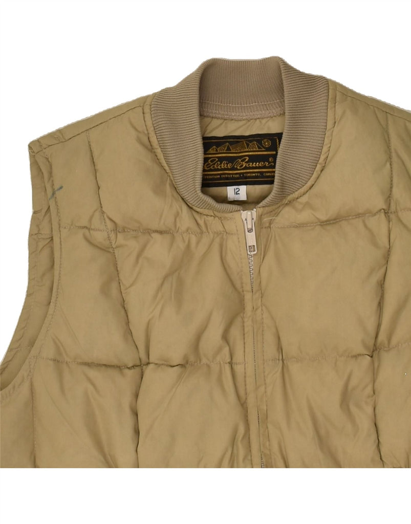 EDDIE BAUER Girls Padded Gilet 11-12 Years Beige | Vintage Eddie Bauer | Thrift | Second-Hand Eddie Bauer | Used Clothing | Messina Hembry 