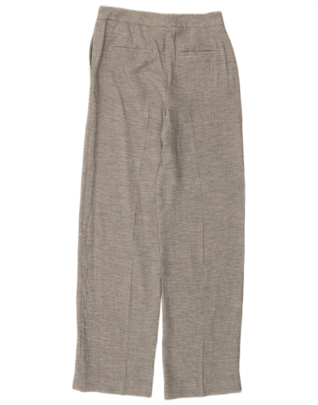 ZARA Womens Straight Chino Trousers XS W27 L32 Grey Viscose