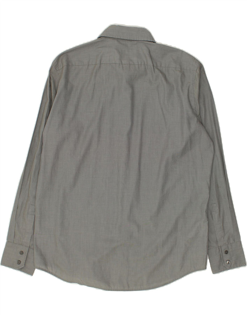 HUGO BOSS Mens Shirt SIze 16 1/2 42 Large Grey Cotton | Vintage Hugo Boss | Thrift | Second-Hand Hugo Boss | Used Clothing | Messina Hembry 