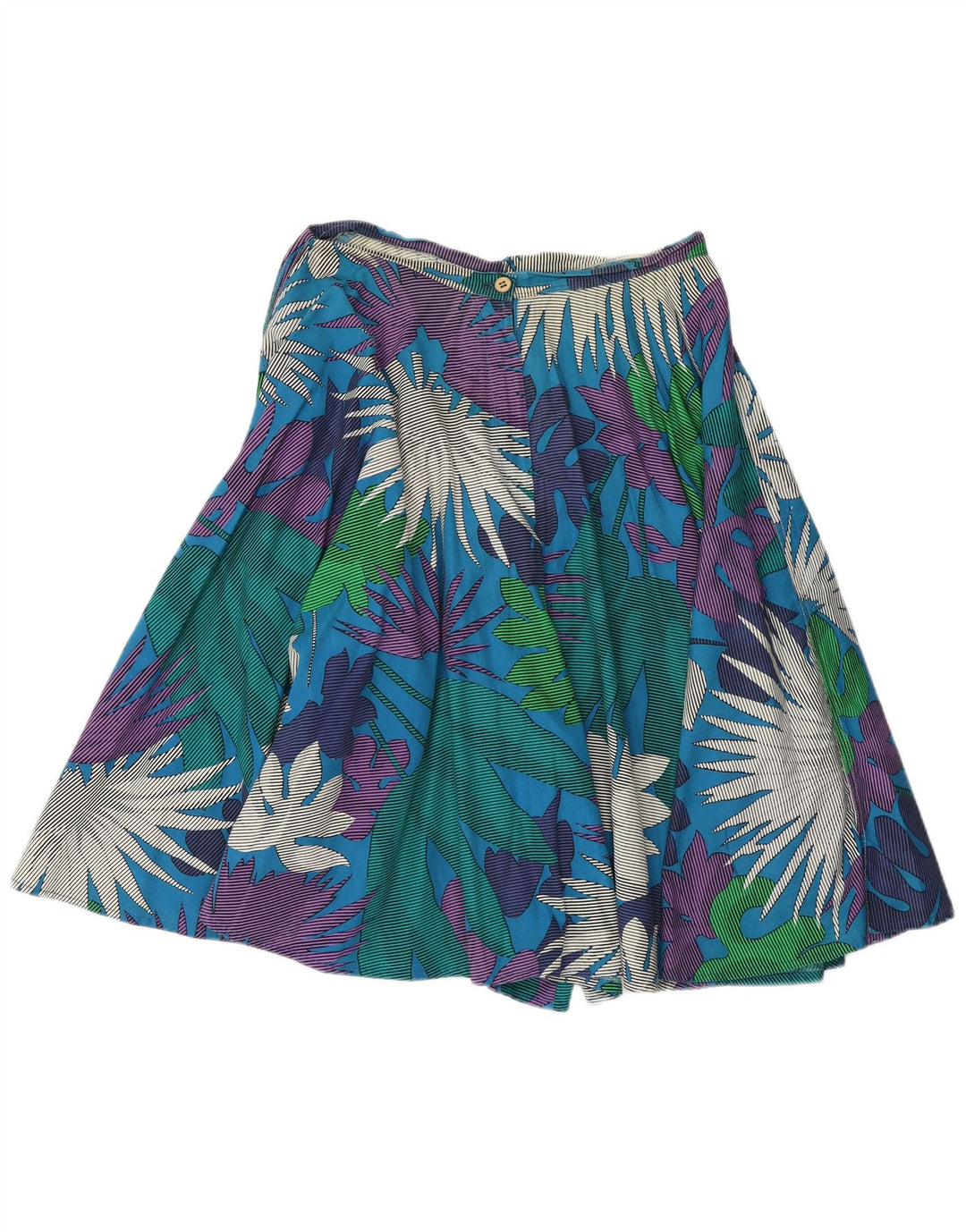 Vintage Womens Cullotes Casual Shorts W30  Medium Blue Floral