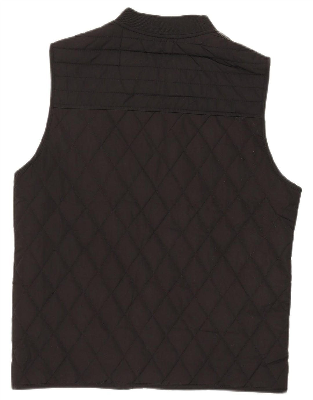 Zara Mens Quilted Gilet UK 38 Medium Black Polyester