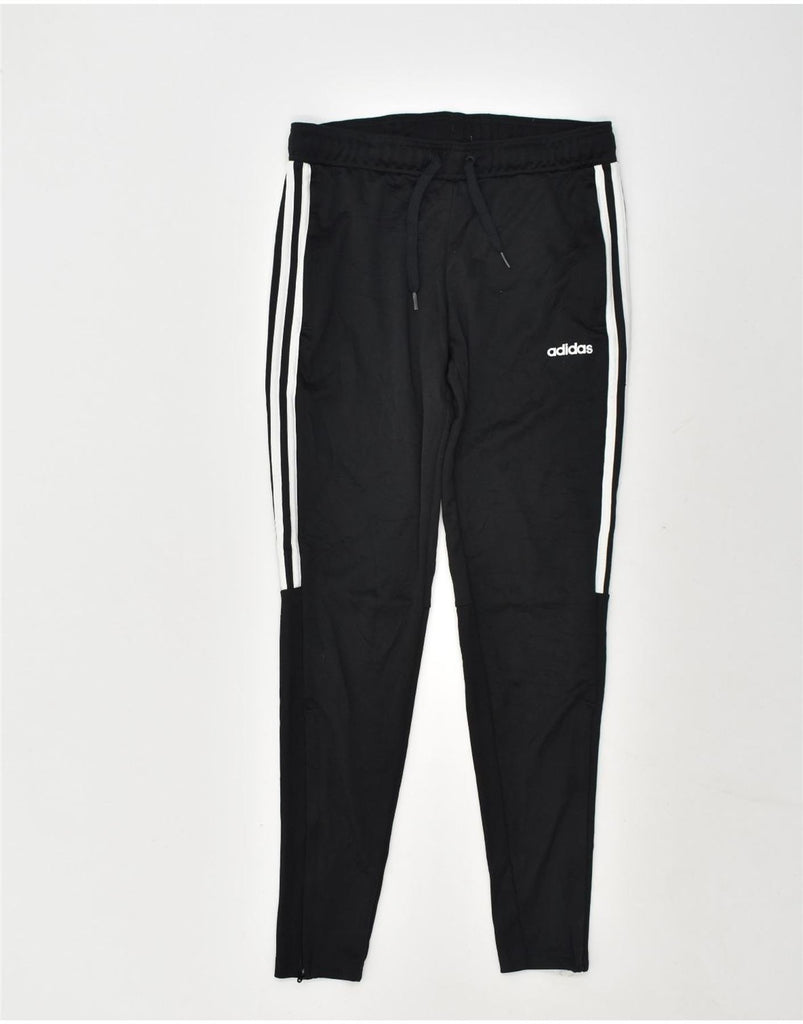 ADIDAS Womens Tracksuit Trousers UK 8-10 Small Black Polyester | Vintage Adidas | Thrift | Second-Hand Adidas | Used Clothing | Messina Hembry 