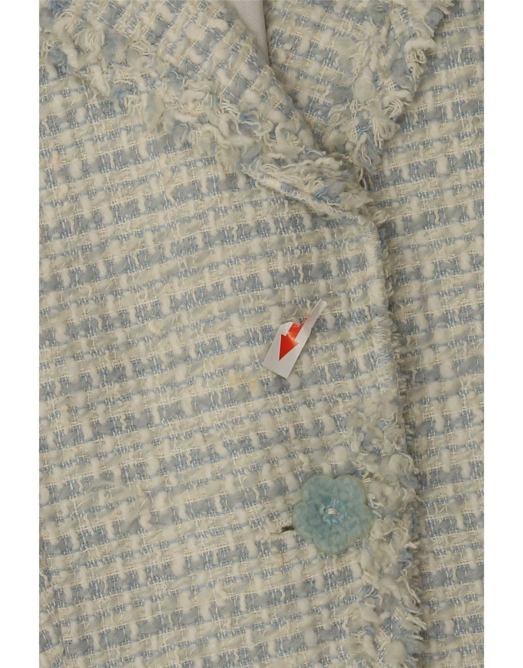 Zara Womens 1 Button Blazer Jacket EU 36 XS Blue Flecked Acrylic