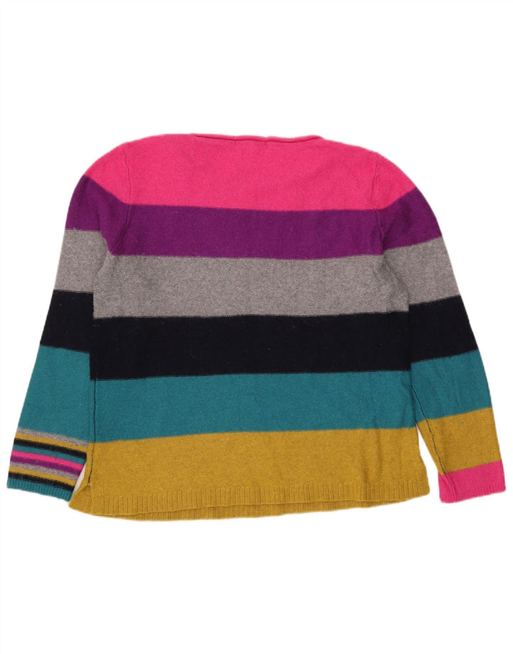 White Stuff Womens Boat Neck Jumper Sweater UK 16 Large Multicoloured