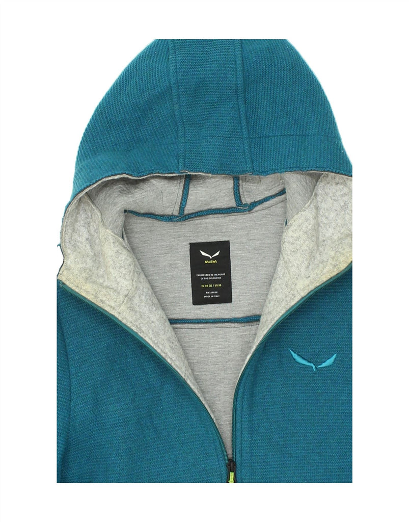 SALEWA Mens Zip Hoodie Sweater Small Turquoise Vintage SALEWA and Second-Hand SALEWA from Messina Hembry 