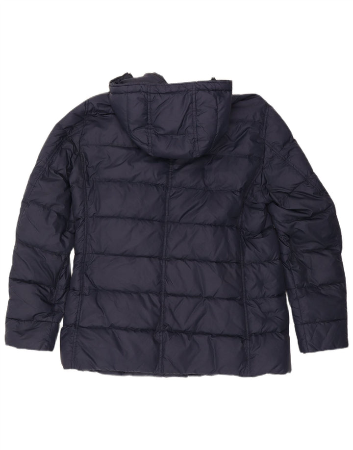 Herno Mens Hooded Padded Jacket UK 38 Medium Navy Blue