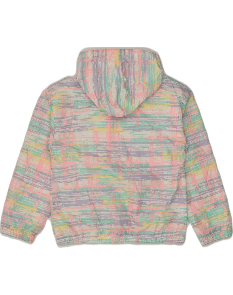 CHAMPION Girls Hooded Rain Jacket 13-14 Years XL Multicoloured Polyester | Vintage Champion | Thrift | Second-Hand Champion | Used Clothing | Messina Hembry 