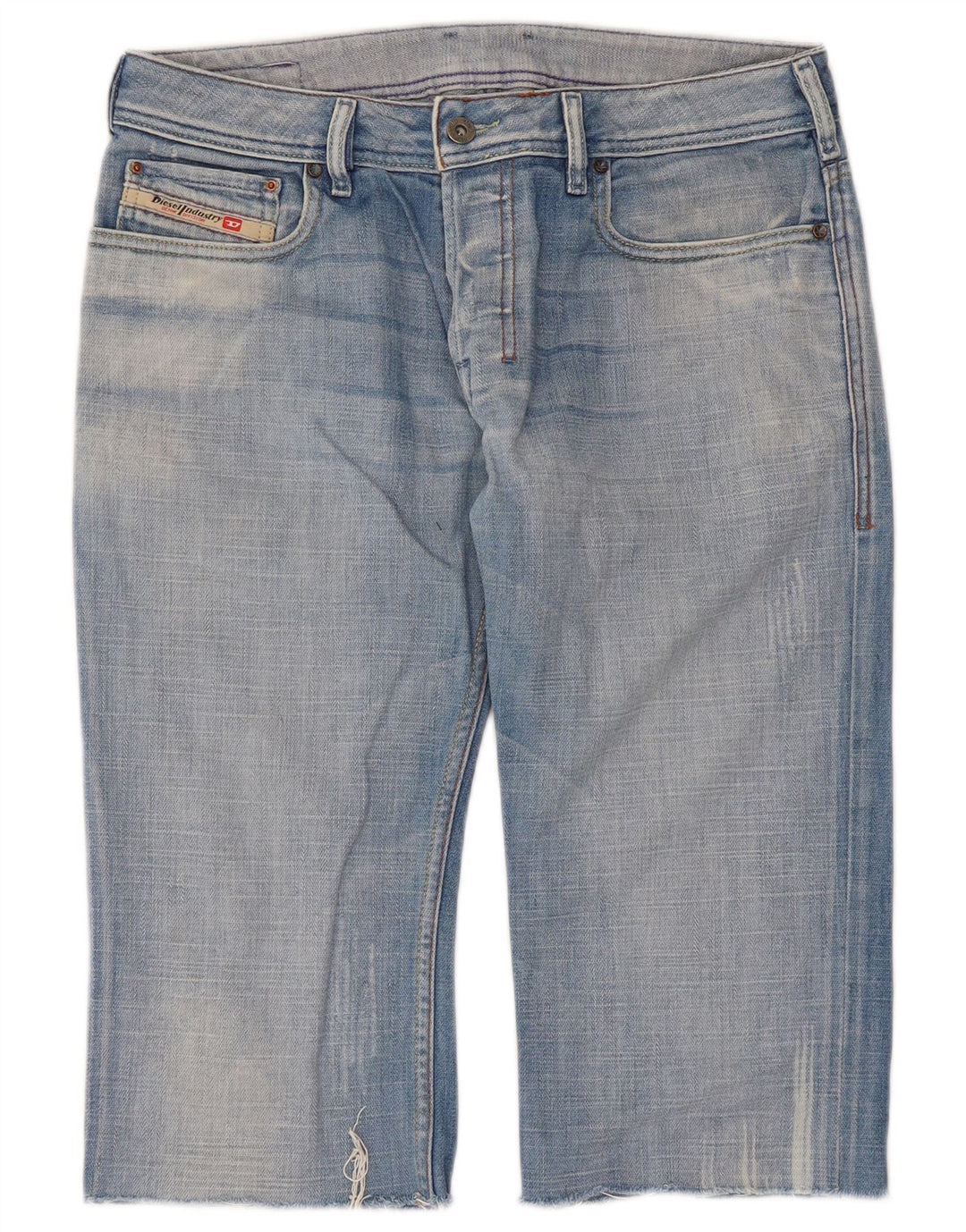 Diesel Mens Denim Shorts W30 Medium Blue Cotton