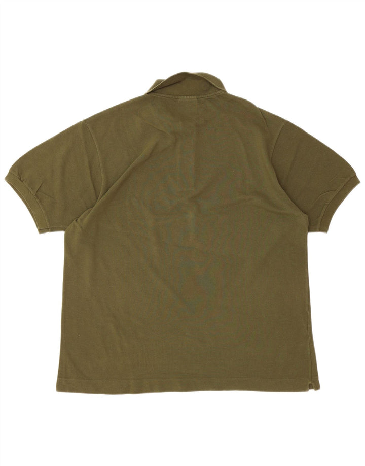 LACOSTE Mens Polo Shirt Size 5 Large Khaki Cotton