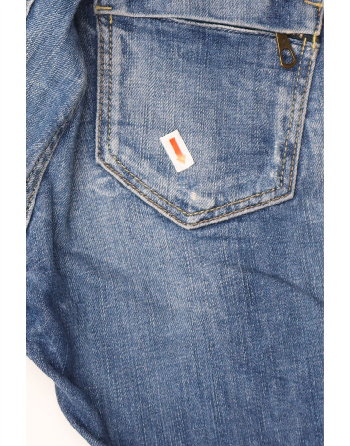 GUESS Womens Distressed Skinny Jeans W26 L28 Blue