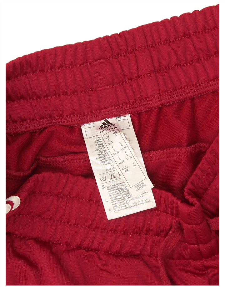 Adidas Womens Tracksuit Trousers UK 8/10 Small  Burgundy Polyester