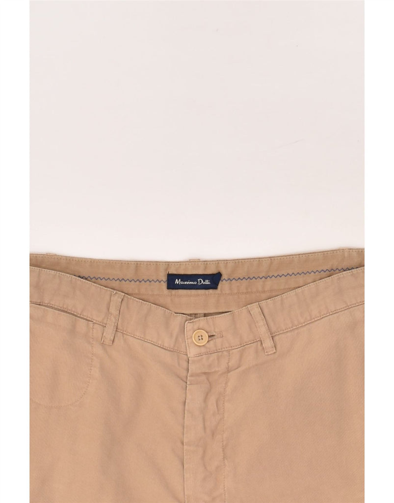 MASSIMO DUTTI Mens Chino Shorts EU 48 Medium W38 Beige Cotton | Vintage Massimo Dutti | Thrift | Second-Hand Massimo Dutti | Used Clothing | Messina Hembry 