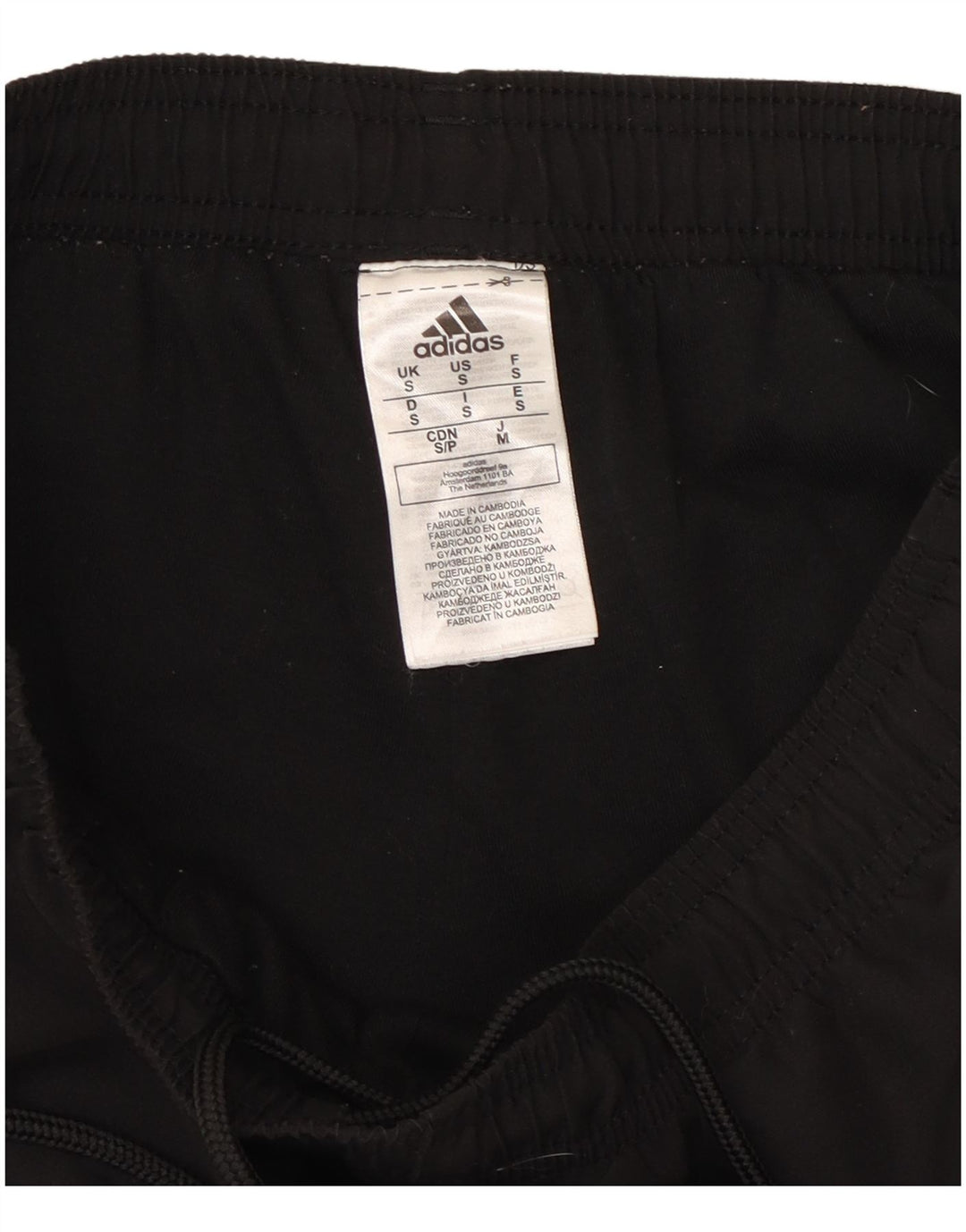 Adidas Mens Tracksuit Trousers Joggers Small  Black Polyester