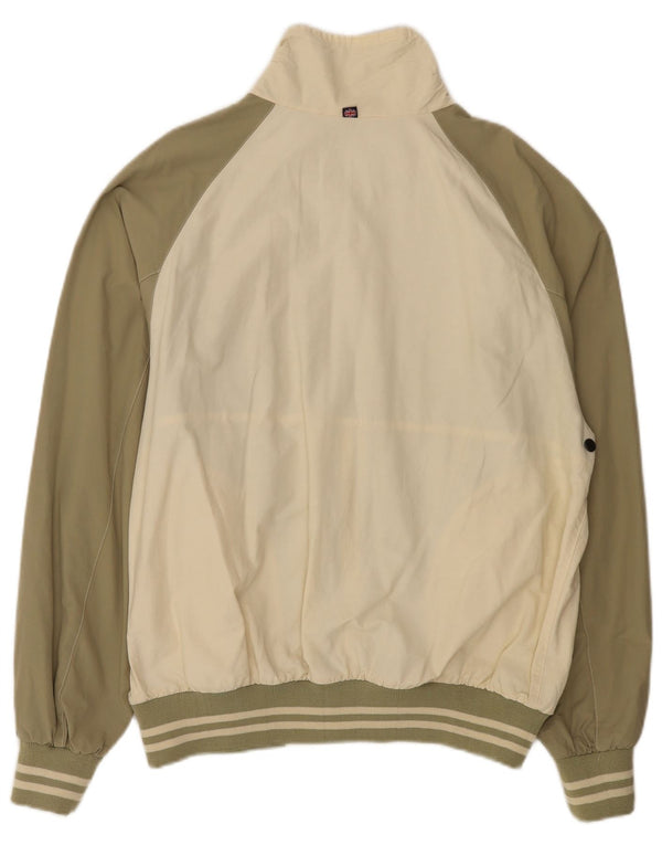 Henri Lloyd Mens Bomber Jacket UK 40 Large Khaki Colourblock