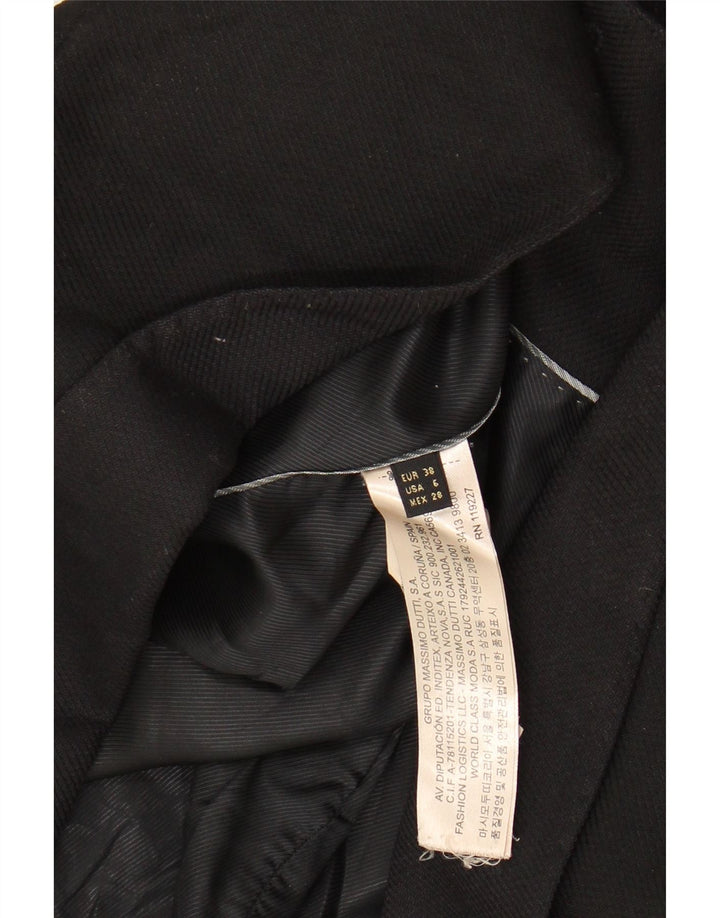 MASSIMO DUTTI Womens 1 Button Blazer Jacket EU 38 Small Black Wool Vintage Massimo Dutti and Second-Hand Massimo Dutti from Messina Hembry 
