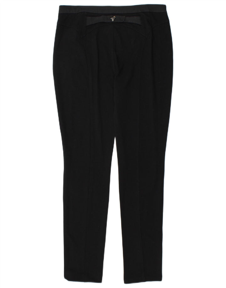 TRUSSARDI Womens Skinny Casual Trousers IT 44 Medium W30 L29 Black Viscose
