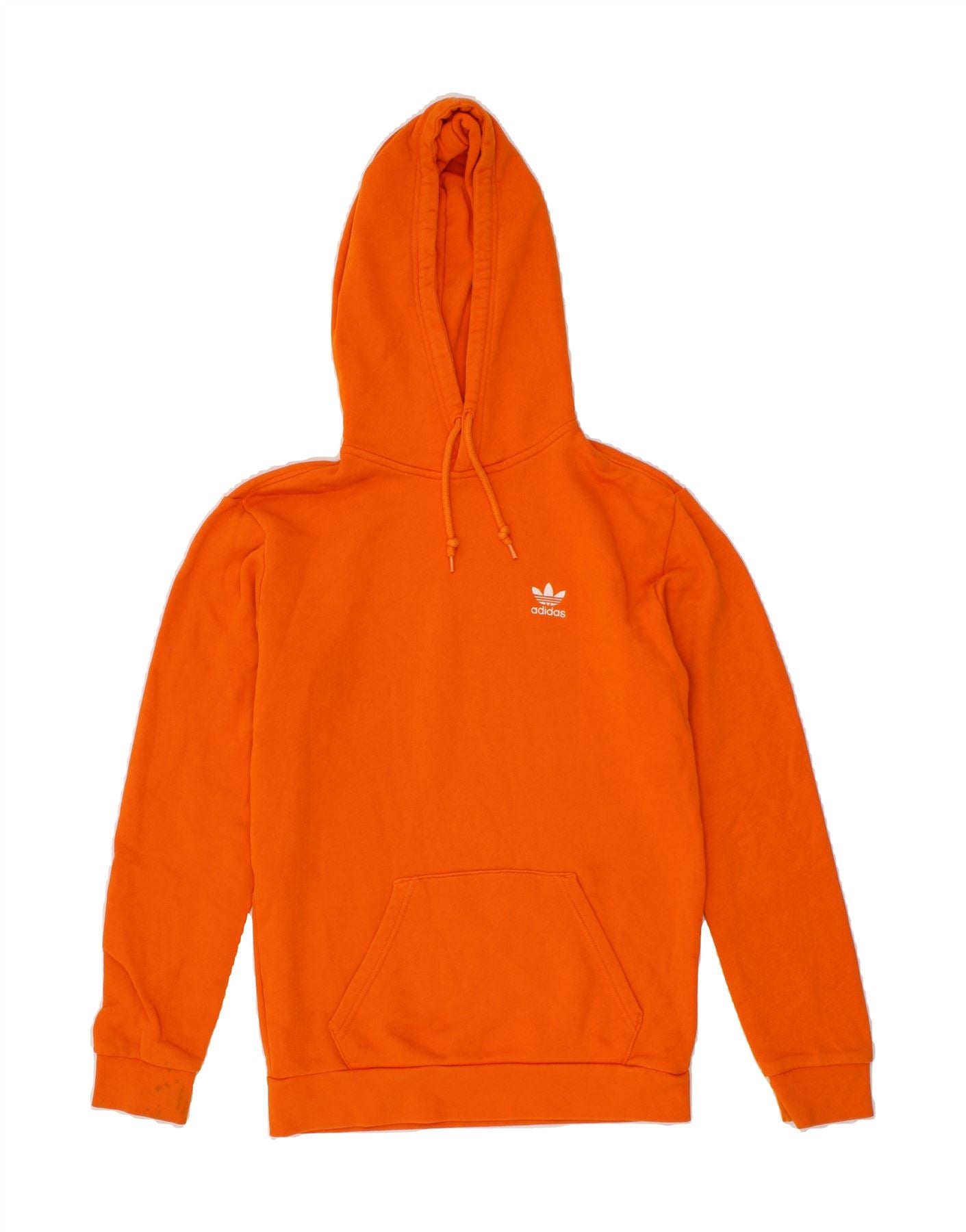 Sudadera con capucha para hombre ADIDAS talla XS color naranja y algodon